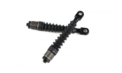 Shock Shaft (8mm) Set w/Alloy ball ends - 2Pcs REAR - BLACK | Rovan Sports